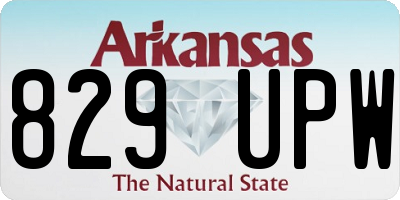 AR license plate 829UPW