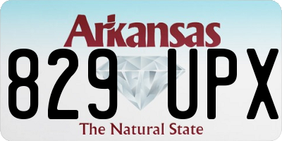 AR license plate 829UPX