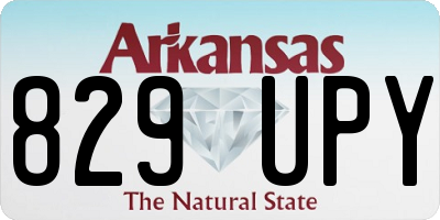 AR license plate 829UPY