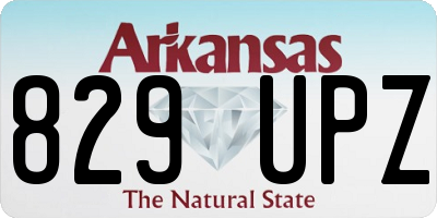 AR license plate 829UPZ