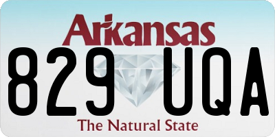 AR license plate 829UQA
