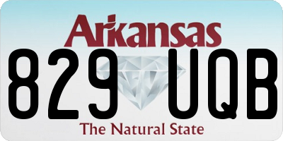 AR license plate 829UQB