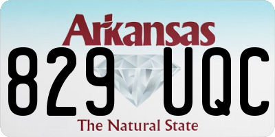 AR license plate 829UQC
