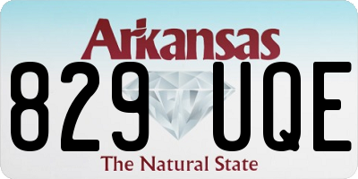 AR license plate 829UQE