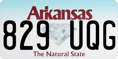 AR license plate 829UQG