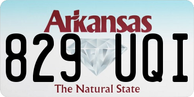 AR license plate 829UQI