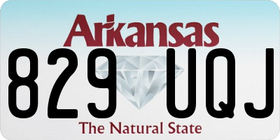 AR license plate 829UQJ