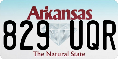 AR license plate 829UQR