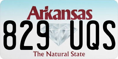 AR license plate 829UQS