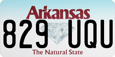 AR license plate 829UQU