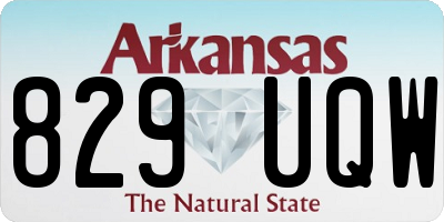 AR license plate 829UQW