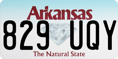 AR license plate 829UQY