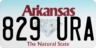 AR license plate 829URA