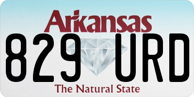 AR license plate 829URD