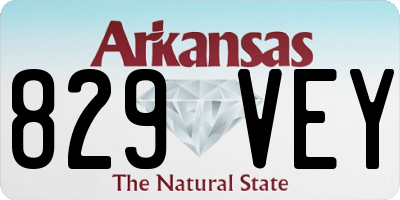 AR license plate 829VEY