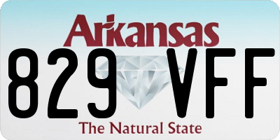 AR license plate 829VFF