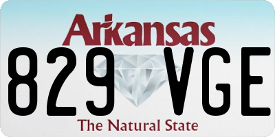 AR license plate 829VGE