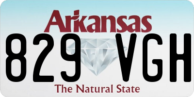 AR license plate 829VGH