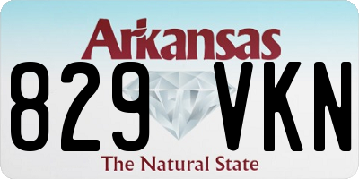 AR license plate 829VKN