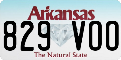 AR license plate 829VOO