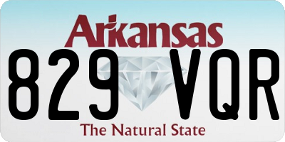 AR license plate 829VQR