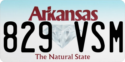 AR license plate 829VSM