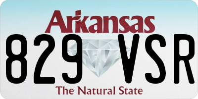 AR license plate 829VSR