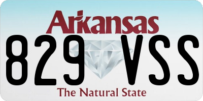 AR license plate 829VSS