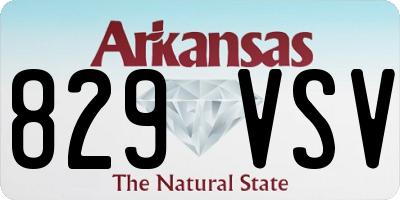 AR license plate 829VSV