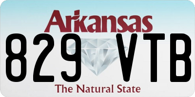 AR license plate 829VTB