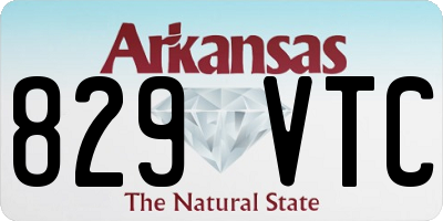 AR license plate 829VTC