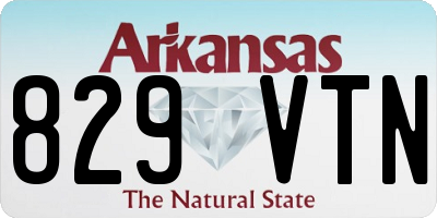 AR license plate 829VTN