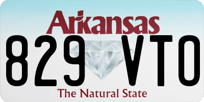 AR license plate 829VTO