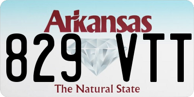AR license plate 829VTT
