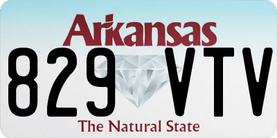 AR license plate 829VTV