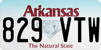 AR license plate 829VTW