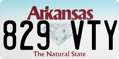 AR license plate 829VTY
