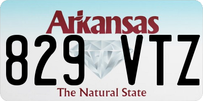 AR license plate 829VTZ