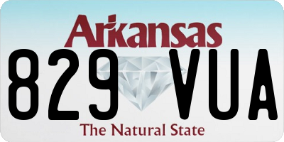 AR license plate 829VUA