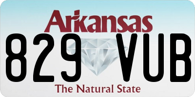 AR license plate 829VUB