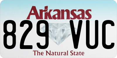 AR license plate 829VUC