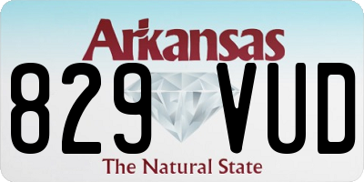 AR license plate 829VUD