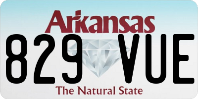 AR license plate 829VUE