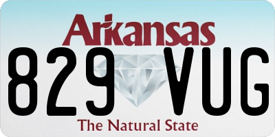 AR license plate 829VUG