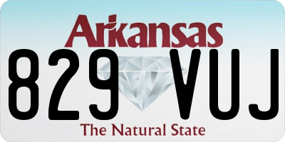 AR license plate 829VUJ