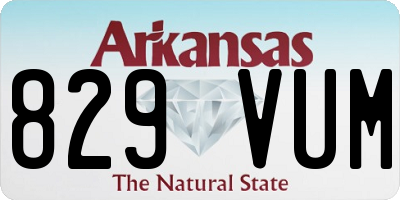 AR license plate 829VUM