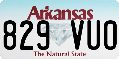 AR license plate 829VUO