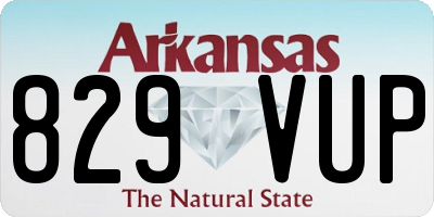 AR license plate 829VUP