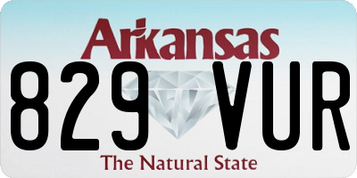 AR license plate 829VUR