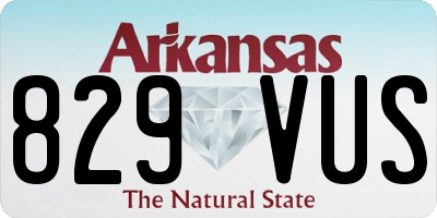 AR license plate 829VUS
